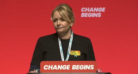 Sharon Graham speaking on the Winter Fuel Allowance motion at Labour Conference