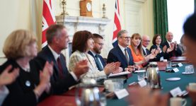 First cabinet meeting of the Keir Starmer government
