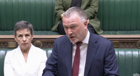Environment secretary Steve Reed speaking during urgent questions