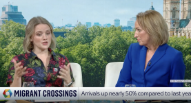 Jo Grady (UCU) and Reform MP Sarah Pochin on Sky News' Politics Hub last night