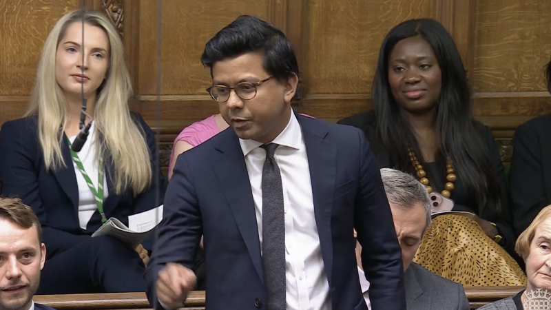 Kanishka Narayan MP mocking Nigel Farage's non-dom policy at PMQs