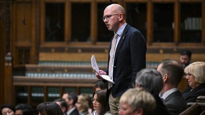 Brian Leishman speaking in the House of Commons