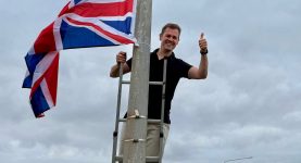 Robert Jenrick has joined in a far-right flag raising campaign