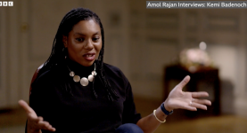 Kemi Badenoch being interviewed by Amol Rajan