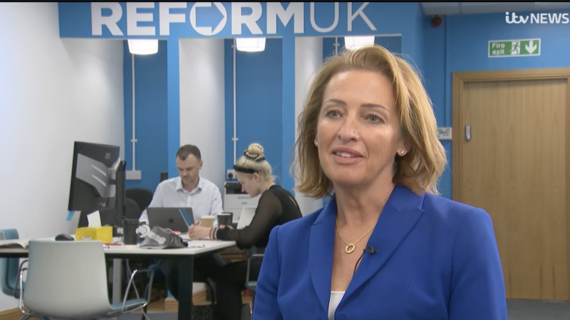 Reform's Sarah Pochin on ITV Granada Reports