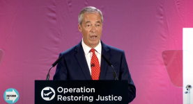 Nigel Farage announcing his mass deportation plan