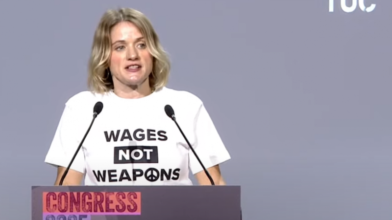 Jo Grady speaking at TUC Congress