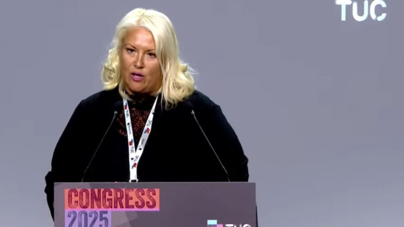 USDAW general secretary speaking at TUC Congress