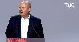Paul Nowak speaking at TUC Congress