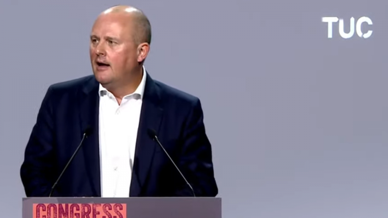 Paul Nowak speaking at TUC Congress