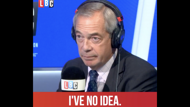 Nigel Farage refuses to condemn Trump's comments on LBC