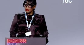 A Unite delegate speaking on an equal pay motion