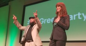 Green Party deputy leaders Mothin Ali and Rachel Millward