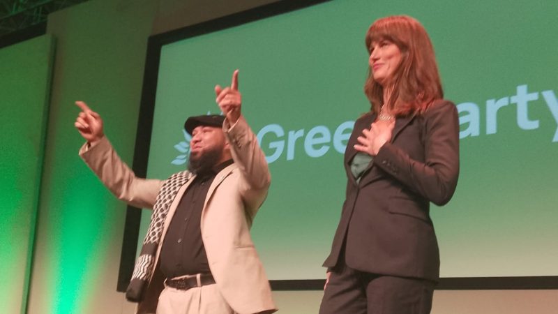 Green Party deputy leaders Mothin Ali and Rachel Millward
