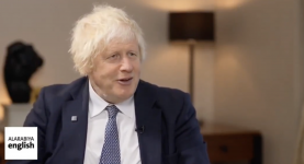 Boris Johnson talking about AI