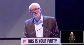 Jeremy Corbyn speaking at Your Party Conference