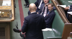 Max Wilkinson confronts Chris Philp over his remarks about the Huntingdon train attack