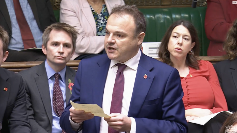 Tristan Osborne MP criticised Reform's poor leadership of Kent County Council at PMQs