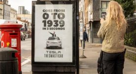 The Tesla 'swasticar' poster by Everyone Hates Elon