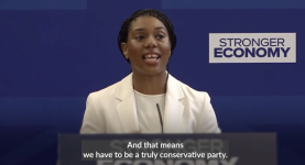 Kemi Badenoch says centrism is no longer welcome in the Tory party