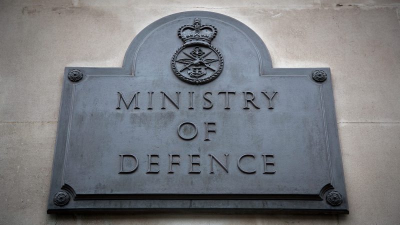 A Ministry of Defence plaque