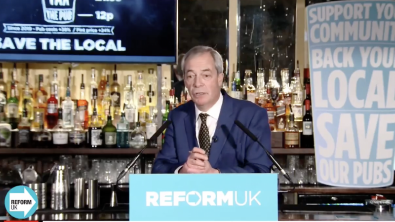 Nigel Farage refuses to debate Zack Polanski