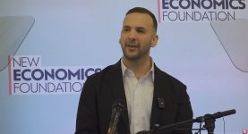Zack Polanski speaking at the New Economics Foundation