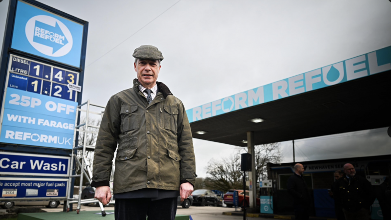 Nigel Farage vows to cut fuel duty yet supports the Iran war