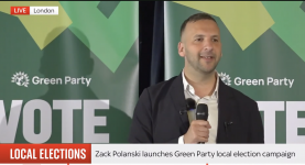 Zack Polanski launches the Greens' local election campaign