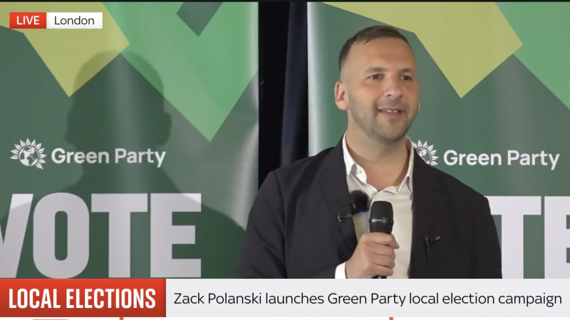 Zack Polanski launches the Greens' local election campaign