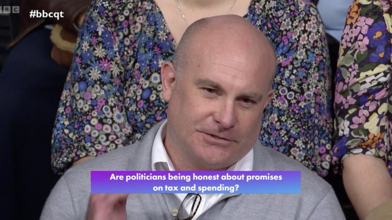 Question Time audience member lays into Reform's record in power