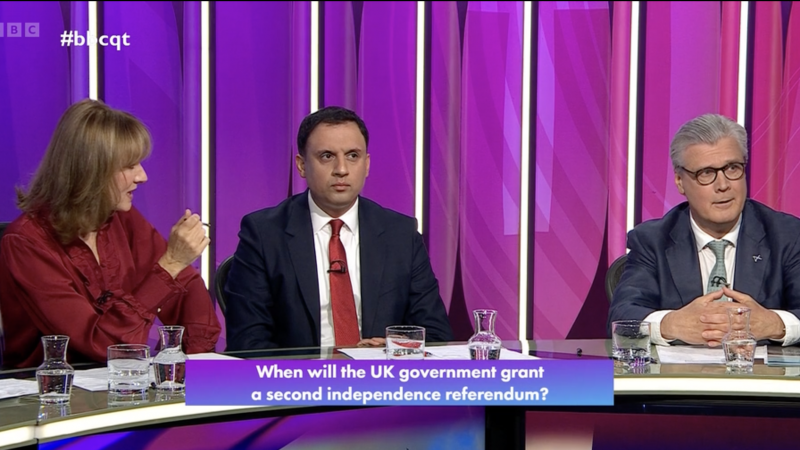 Anas Sarwar roasts Reform UK on Question Time